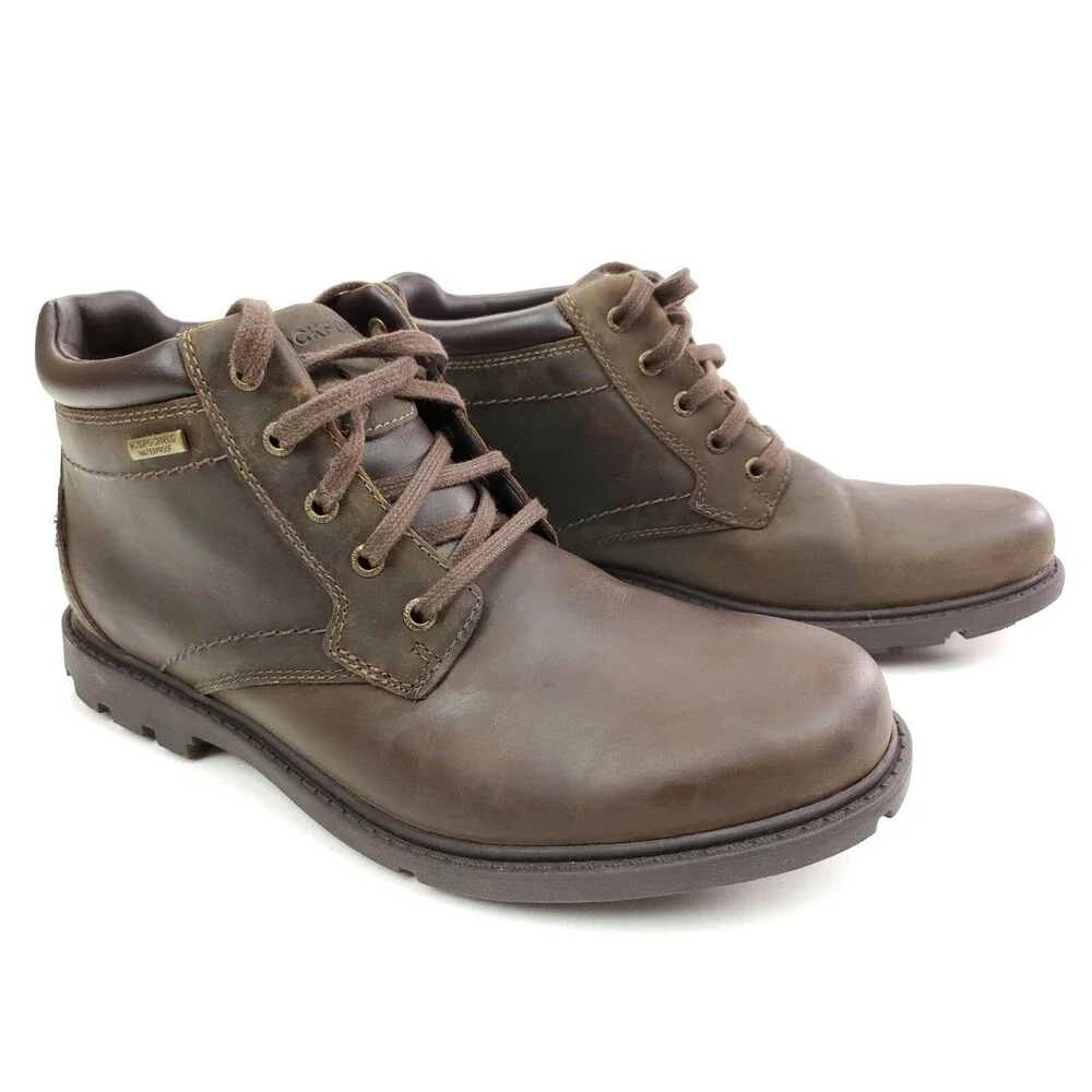 Rockport Men’s Rugged Bucks Waterproof Boot, Size 8 M Brown